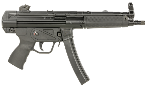 Century Arms AP5 CORE (MP5 Clone) 9mm 30+1 8.90" Threaded Barrel, Black, Stamped Metal Rec, Fixed Front/Drum Rear Sights, Includes Sling (1 Mag)
