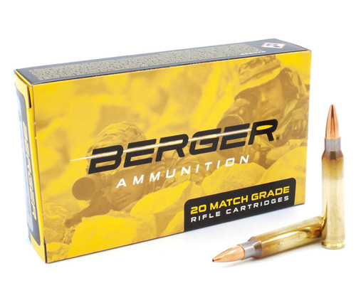 Berger Tactical 223 Remington, 77gr, Open Tip Match, 20rd Box