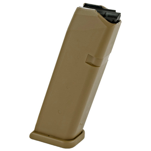 Glock 9mm Magazine, Coyote Tan, Fits Glock 17/19, 10rd
