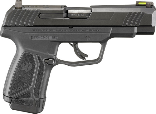 Ruger MAX-9 Sub-Compact 9mm, 4" Barrel, Black, Optics Ready, 12rd