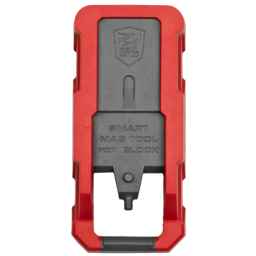 Real Avid Smart Mag Tool, Red/Gray Plastic, Compatible with Glock
