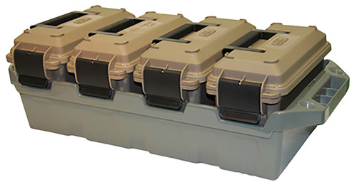 MTM Case-Gard Ammo Crate, Dark Earth/Army Green, 4 Cans