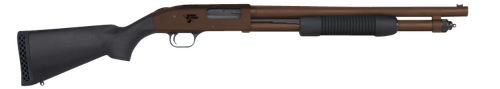 Mossberg 590 Thunder Ranch 12 Ga, 3" Chamber 18.5" Barrel, Patriot Brown Rec/Barrel, Black Furniture, 5rd