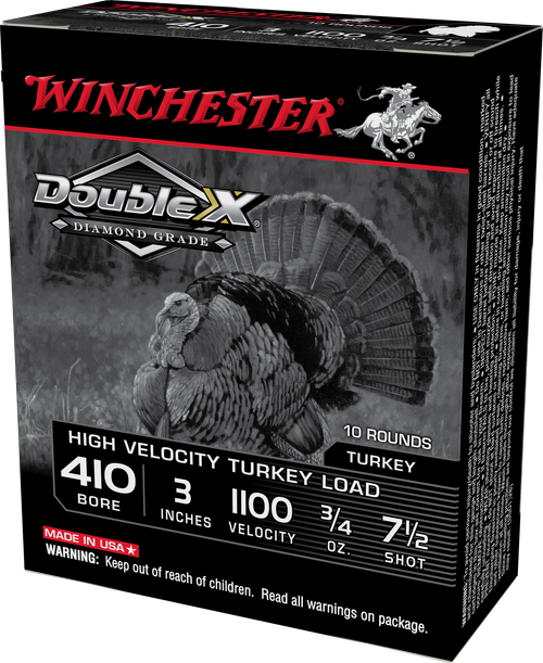 Winchester Double X Diamond Grade 410 Ga, 3", 3/4 oz, 7.5 Shot, 10rd Box
