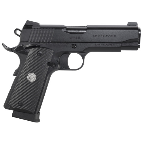 Girsan MC1911C Untouchable 9mm, 4.4" Barrel, Black, G10 Grips, 1 9rd magazine