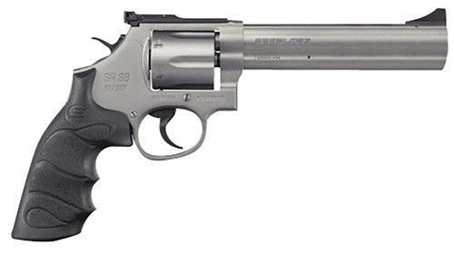 SAR USA SR 38 Special/357 Magnum, 6" Barrel, Stainless Frame, Black Grip, 6rd