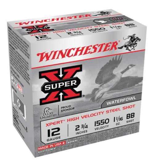 Winchester Xpert Hi-Velocity 12 Ga, 2.75", 1-1/8oz, BB Shot, 25rd/Box
