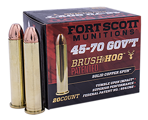 Fort Scott Munitions 45-70 Government, 300gr, Solid Copper Spun, 20rd Box