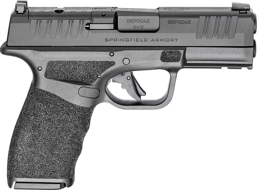 Springfield Hellcat Pro OSP *CA Compliant Compact 9mm 10+1 3.70" Barrel & Optic Ready Slide, Black Frame w/Picatinny Rail, Textured Grip
