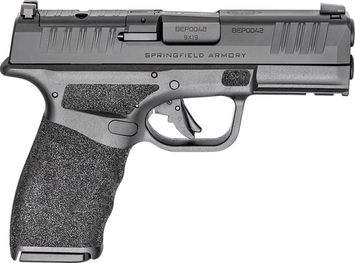 Springfield Hellcat Pro OSP *CA Compliant Compact 9mm 10+1 3.70" Barrel & Optic Ready Slide, Black Frame w/Picatinny Rail, Textured Grip