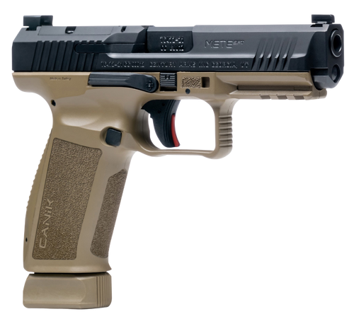 Canik TP9 Elite Combat 9mm, 4.8 Barrel, Flat Dark Earth, 15rd - Impact Guns