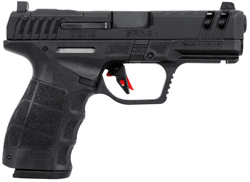 SAR USA SAR9 C Gen3 Compact Frame 9mm Luger 4" Barrel, Optic Ready/Ported/Serrated Slide, Frame w/Picatinny Rail, 15 Rd Mag