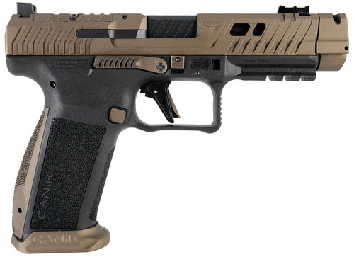 Canik TTI Combat 9mm, 4.6" Ported Barrel, Burnt Bronze Cerakote, Optic Ready, 18rd