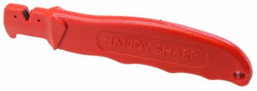 Handy Sharp Pocket Knife Sharpener, Orange, Long Handle, V Notch