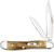 Case Genuine Stag Peanut Folding Knife, 2 Stainless Steel Blades