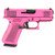 Glock 43X 9mm, 3.41" Barrel, Battle Worn Bubble Gum Pink Cerakote, Fixed Sights, 10rd