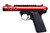 Ruger Mark IV 22/45 Lite 22 LR, 4.4" Threaded Barrel, Red Barrel, Black Frame, 10rd