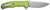 Civivi Knives Praxis 3.75" Folding Drop Point Plain Satin Nitro-V Steel Blade, Lime Green Aluminum Handle