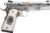 Girsan MC1911S Liberador 38 Super, 5" Barrel, Polished, Silver, Gold, Engraved Ivory , Beavertail, Rail, Tactical Rear, Fixed Front, 10rd