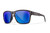 Wiley X Trek Captivate Polarized Safety Sunglasses, Blue Mirror Lens, Gloss Crystal Dark Grey Frame