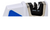 Accusharp Pull-Through Sharpener Fine Diamond Tungsten Carbine Sharpener Plastic Handle Blue/White