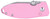 CRKT Squid Folding Knife, 2.27" Stonewashed D2 Blade, Pink G10 Handle, Button Lock