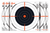 EZ-Aim Shooting Target Bullseye Paper Hanging 12" x 12" Black/White 100 Per Pack