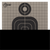 Allen Thermal Target Silhouette Hanging Paper 8" x 8" Black/Gray