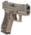 Glock SC G43X 9mm, Black/Gold Cerakote, 10rd