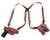Galco Miami Classic Shoulder System Size Fits Chest Up To 56" Tan Leather Fits 1911 Fits 3-3.50" Barrel