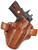 Galco Combat Master Outside Waistband Tan Leather Belt Slide Fits S&W K Frame Fits Ruger Security-Six