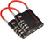 Hornady Rapid Safe TSA Lock Open With Combination Black/Red 2 Pack *Worn
