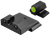 XS Sights R3D 2.0, Tritium Night Sight, Fits S&W M&P OR Full Size & Compact, Green Front Outline, Green Tritium Front/Rear