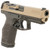 HK VP9A1 9mm, 4.53" Barrel, Flat Dark Earth Steel Optic Ready/Serrated Slide, Brown, Picatinny, 10rd
