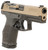 HK VP9A1 Full Size 9mm 20+1 17+1 Black & Flat Dark Earth, Optic Ready, Brown Polymer Frame w/Picatinny Rail Interchangeable Backstrap Grip