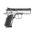 CZ Shadow 2 9mm, 4" Barrel, Polished, Black Slide, Silver, Serrated Rear, Fiber Optic Front, Optics Ready, Manual Safety, 2x15rd Mags