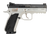 CZ Shadow 2 Comapct 9mm, 4" Barrel, Polished, Black Slide, Silver, Serrated Rear, Fiber Optic Front, Optics Ready, Manual Safety, 2x15rd Mags