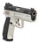 CZ Shadow 2 Comapct 9mm, 4" Barrel, Polished, Black Slide, Silver, Serrated Rear, Fiber Optic Front, Optics Ready, Manual Safety, 2x15rd Mags