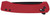 Columbia River Q Compact, 3.05" Folding Knife, Plain Edge, 14C28N Steel Blade, Stonewash Finish, Glass-Reinforced Nylon Handle, Red, Crossbar Lock, IKBS