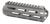 Q Honey Badger Rail, M-LOK, 6", Fits Honey Badger/AR Upper Receivers, Clear Anodized Gray, Q Barrel Nut and Hardware Not Included