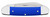 Case Canoe Folding 1.97" Pen/2.60" Spear Plain Tru-Sharp SS Blade, Smooth Royal Blue Synthetic Handle