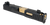 Zaffiri Precision IBS Complete Slide, Fits GLOCK 19 Gen 3, Chunk Ported Barrel, Gold, Cerakote Black, RMR Optic Cut, Blacked Out Co-witness Height Sights, Includes Upper Parts Kit