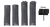 Glock Backstrap/Beavertail Set Gray Polymer 39709