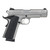 Tisas 1911 Carry SS45, 1911, Commander, 45ACP, 4.25" Barrel, Stainless Steel Finish, Silver, Rubber Overmolded Grips, Novak White Dot Sights, 9rd, 2 mags