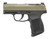 Sig Sauer P365 Micro-Compact 9mm 10rd,3.10" Black Barrel, Moss Green Stainless Steel Optic Ready/Serrated Slide, Black Alloy Frame Accessory Rail, Textured Grip, RMSc Footprint