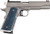 Colt's Manufacturing Gold Cup Trophy, 1911, Steel Frame , 9mm, 5" Barrel, Polished, Silver, Blue G10 Grips, Black Serrated Rear Sight, Fiber Optic Front Sight, Manual Safety, 8rd