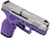 Taurus GX2 9mm , 3.37" Matte Stainless Steel, Serrated, Dark Purple Polymer Frame Picatinny Rail, 10rd
