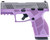 Taurus GX2 9mm, 3.37" Matte Stainless Steel, Serrated, Light Purple Polymer Frame Picatinny Rail, 10rd