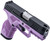 Taurus GX2 9mm, 3.38" Barrel Length, Matte Light Purple and Black, Manual Safety, White Dot Front Sight with Drift Adjustable Rear Sight, 2x10rd Mags
