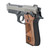 Taurus PT92 9mm, 5" Barrel, Tungsten Gray, Serrated, Black Cerakote, Beavertail, Picatinny Rail, Altamont Wood Grip, 17rd